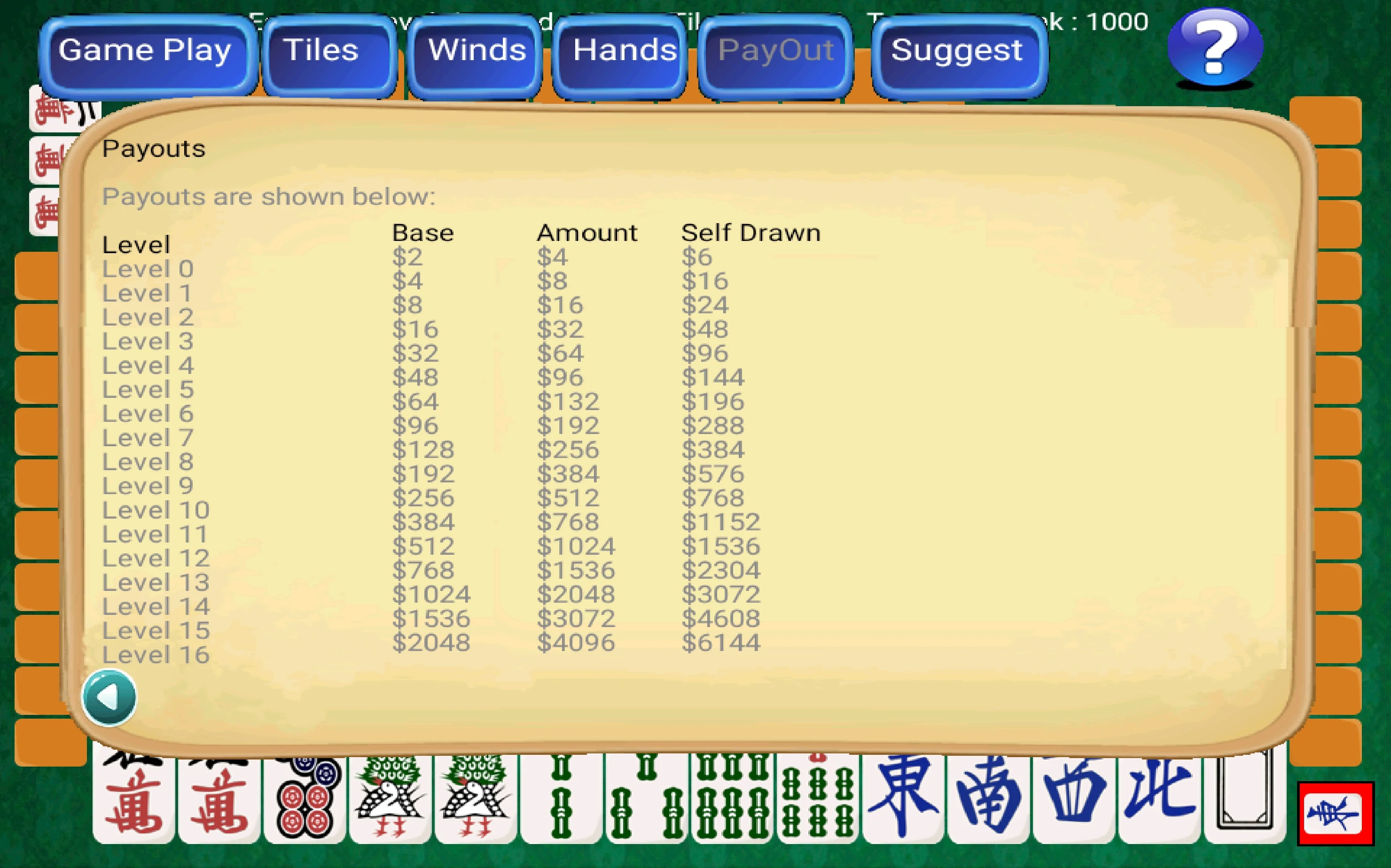 Hong Kong Style Mahjong screenshot
